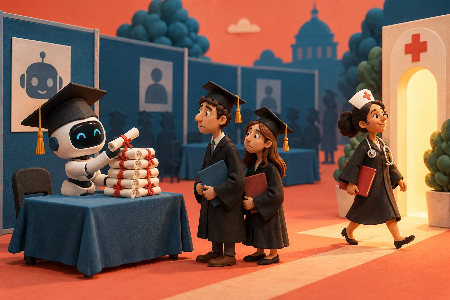 13% Off the Starting Salary: AI-Exposed Majors, Ranked by the AI That Exposed Them